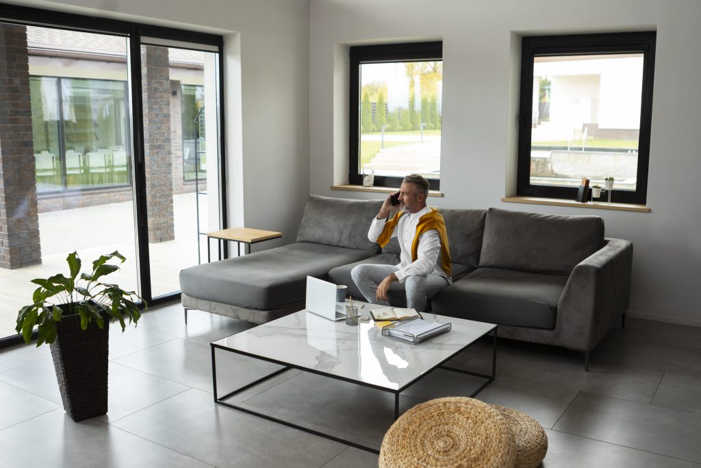 Open concept living interior designer tips